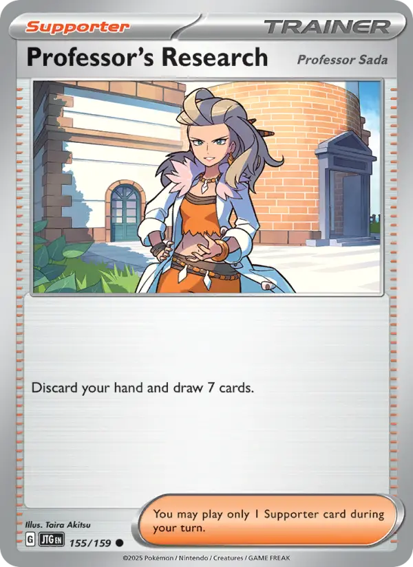 Professor's Research, Pokémon card