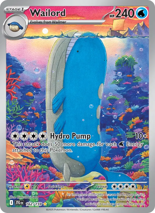 Wailord, Pokémon card