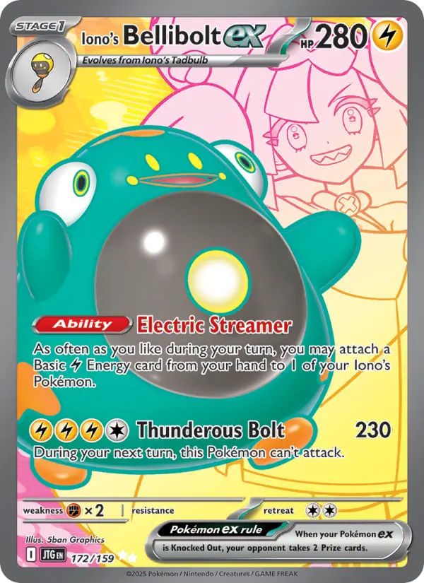 Iono's Bellibolt ex, Pokémon card