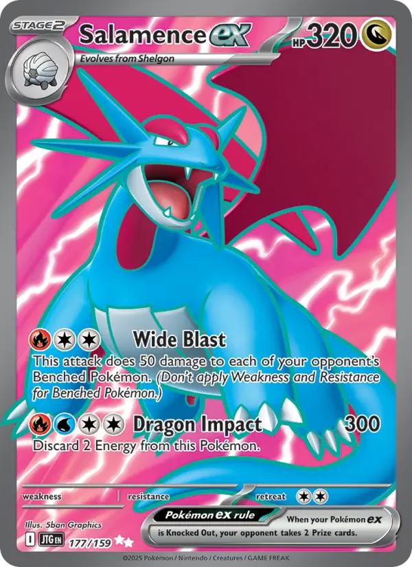 Salamence ex, Pokémon card
