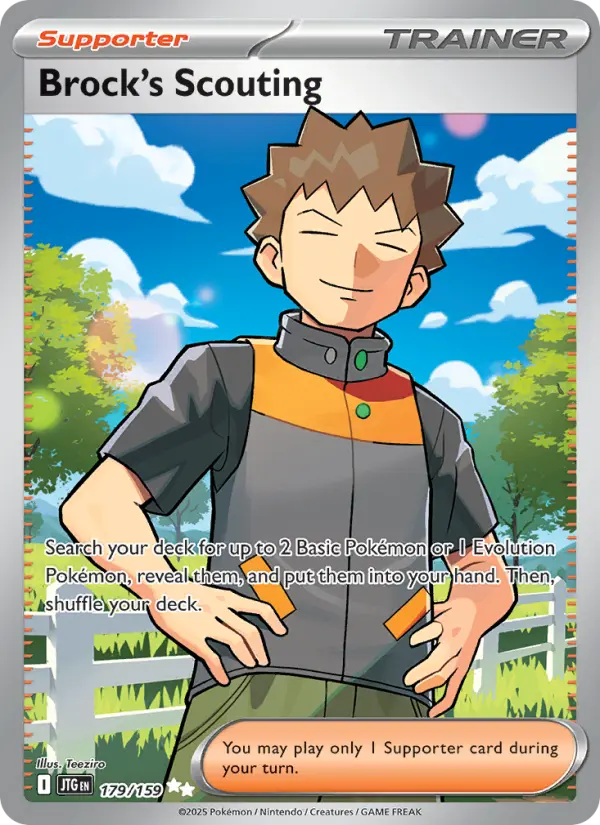 Brock's Scouting, Pokémon card