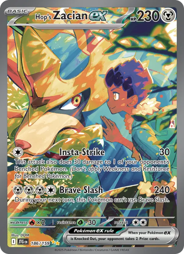 Hop's Zacian ex, Pokémon card