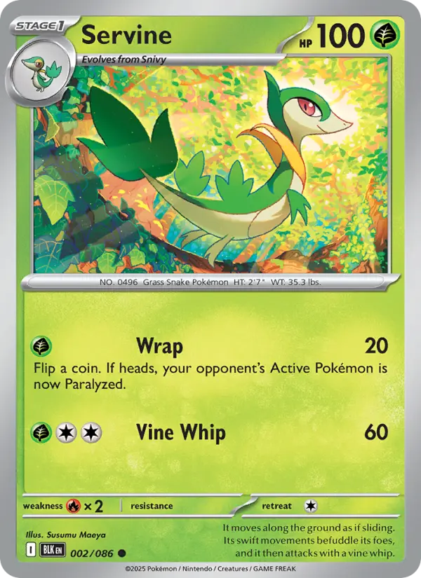 Servine, Pokémon card