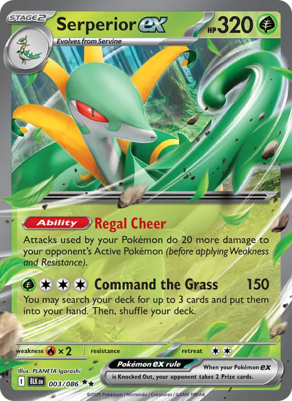 Serperior ex, Pokémon card