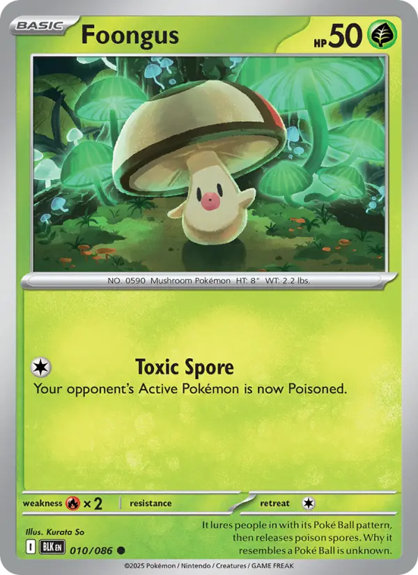 Foongus, Pokémon card