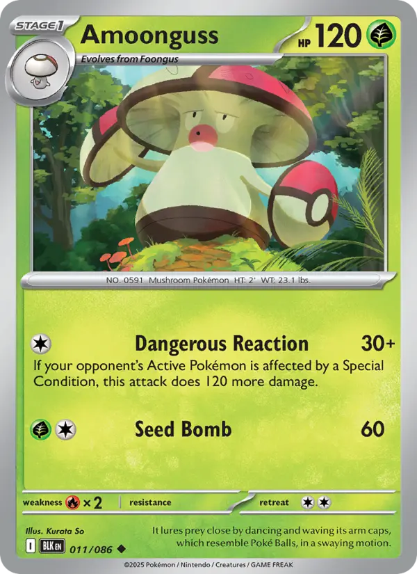 Amoonguss, Pokémon card