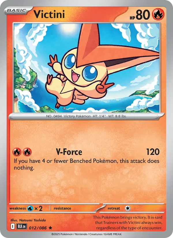 Victini, Pokémon card