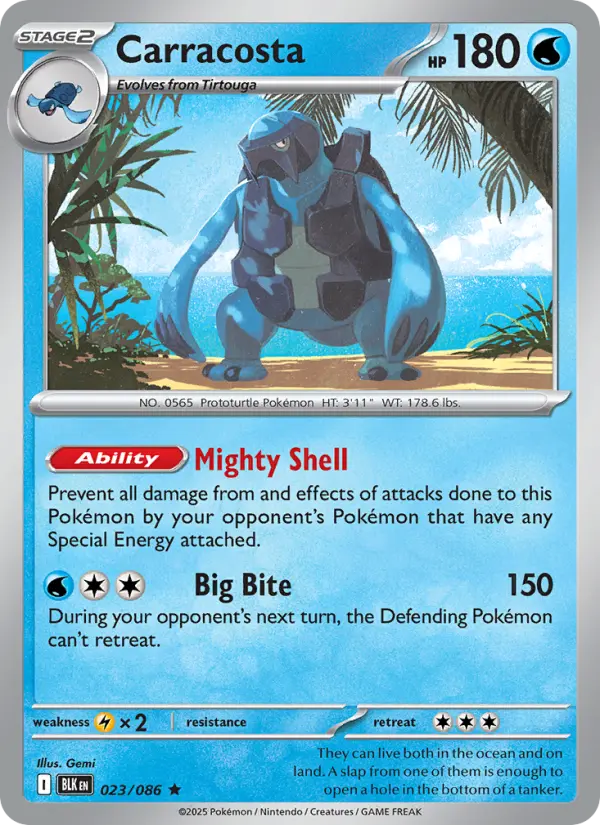 Carracosta, Pokémon card