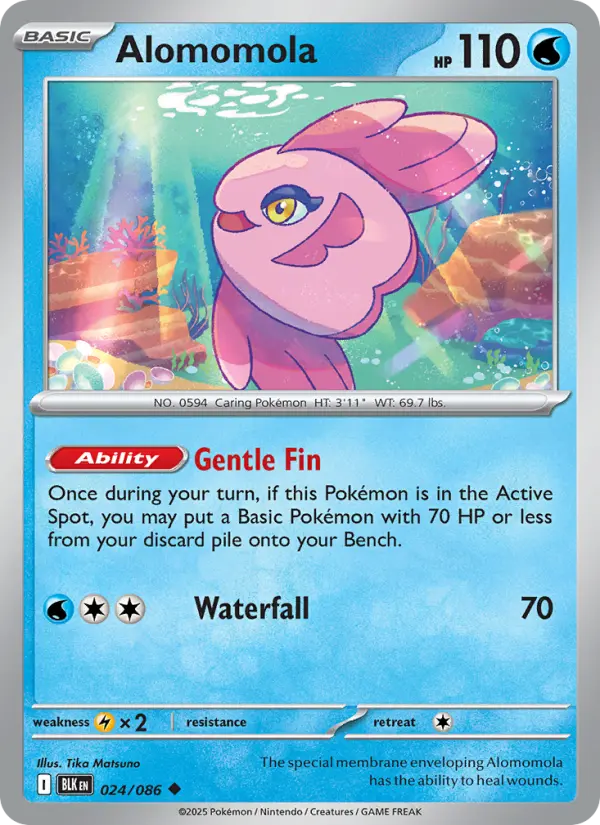 Alomomola, Pokémon card