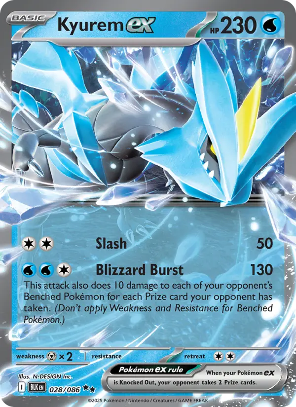 Kyurem ex, Pokémon card