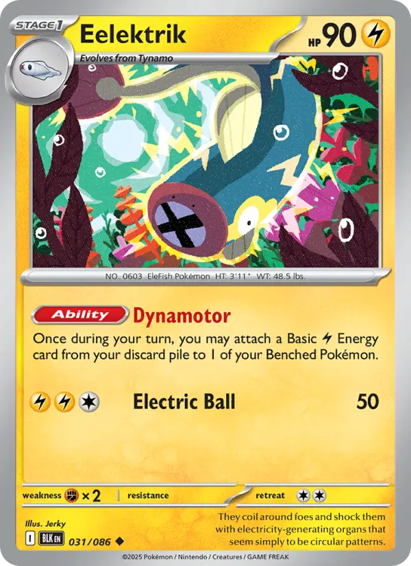 Eelektrik, Pokémon card