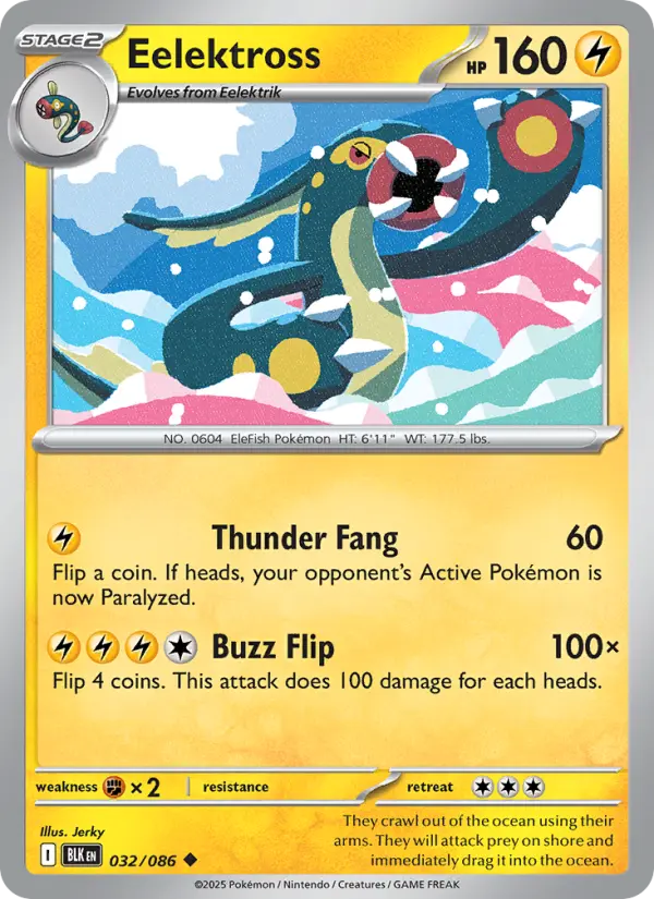 Eelektross, Pokémon card