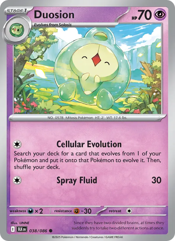 Duosion, Pokémon card