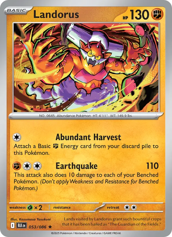 Landorus, Pokémon card