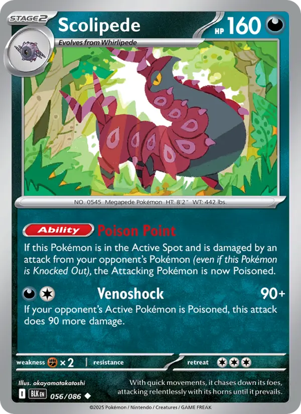 Scolipede, Pokémon card