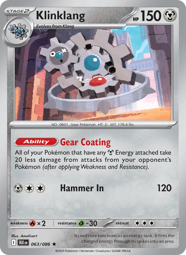 Klinklang, Pokémon card