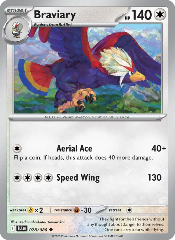 Braviary, Pokémon card