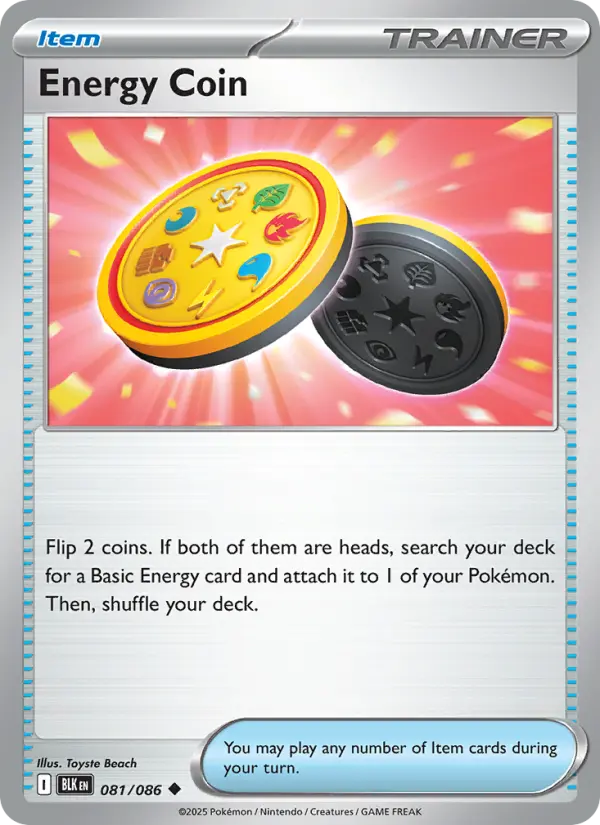 Energy Coin, Pokémon card