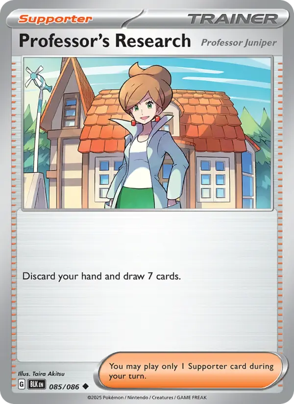 Professor's Research, Pokémon card