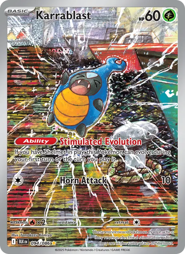 Karrablast, Pokémon card