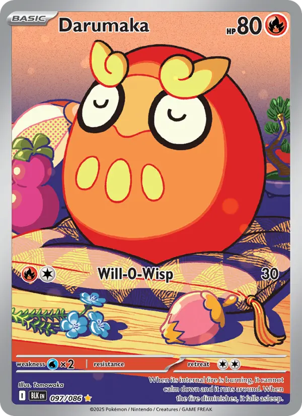 Darumaka, Pokémon card
