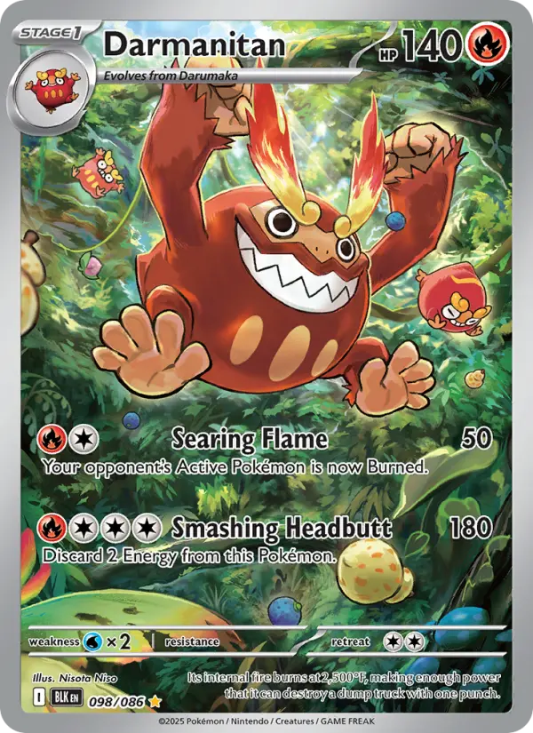 Darmanitan, Pokémon card