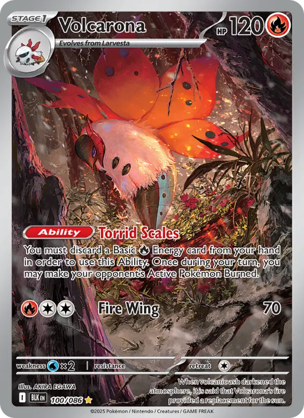Volcarona, Pokémon card