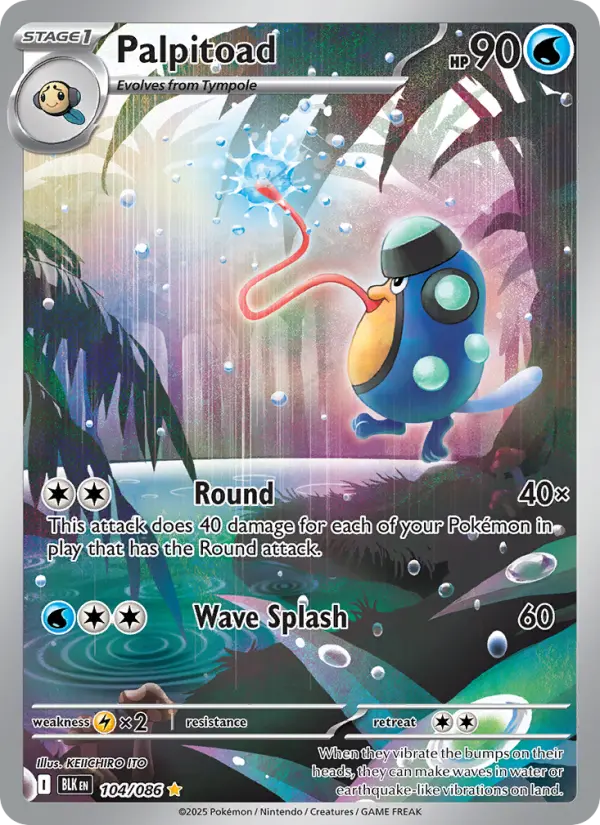 Palpitoad, Pokémon card