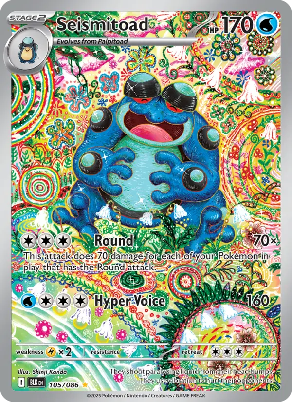 Seismitoad, Pokémon card