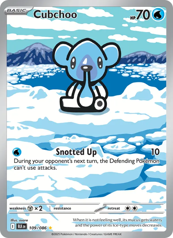 Cubchoo, Pokémon card