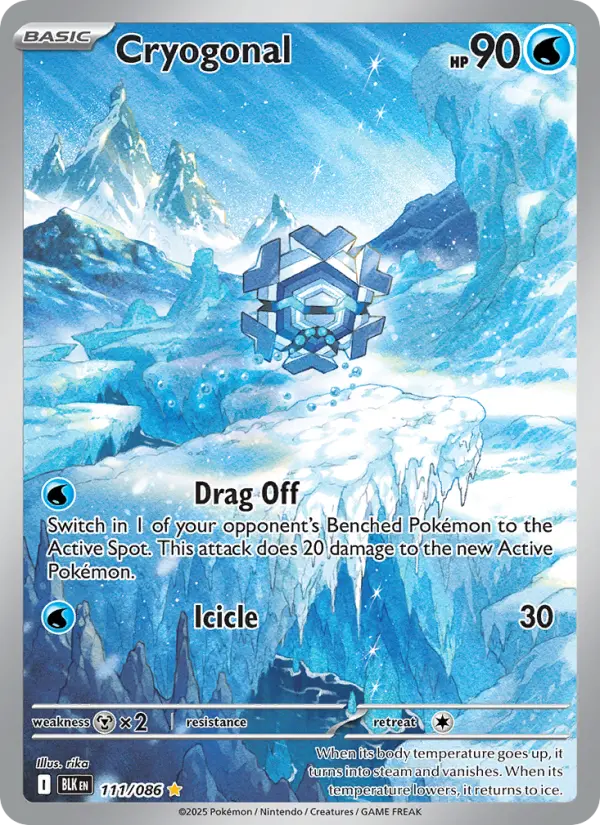 Cryogonal, Pokémon card