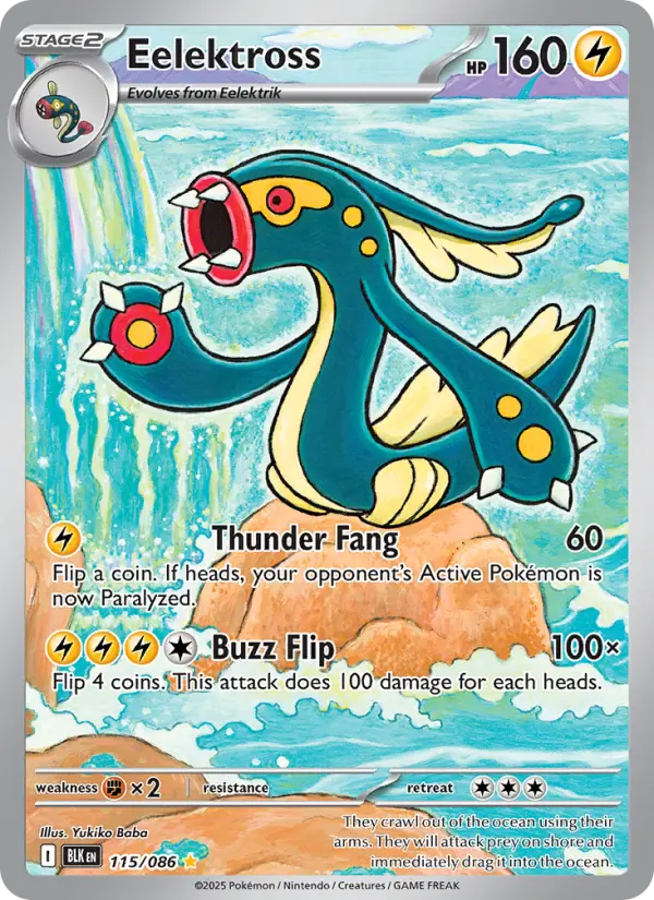 Eelektross, Pokémon card