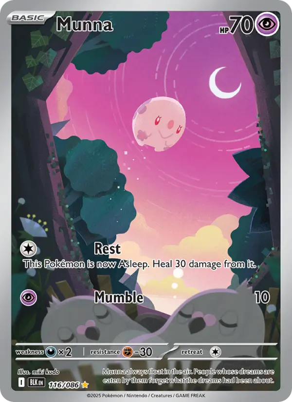Munna, Pokémon card