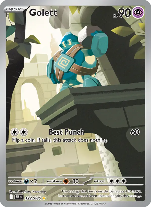 Golett, Pokémon card