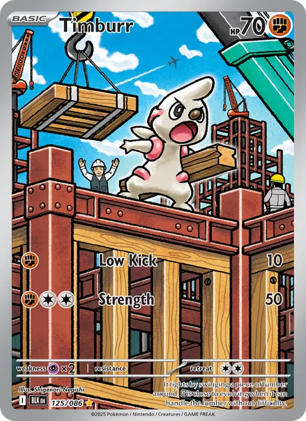 Timburr, Pokémon card