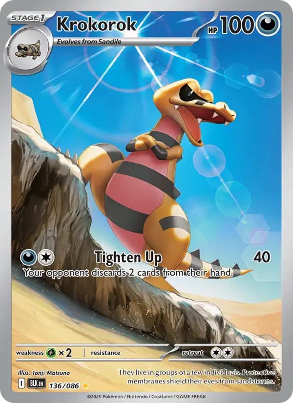 Krokorok, Pokémon card