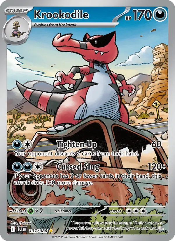 Krookodile, Pokémon card