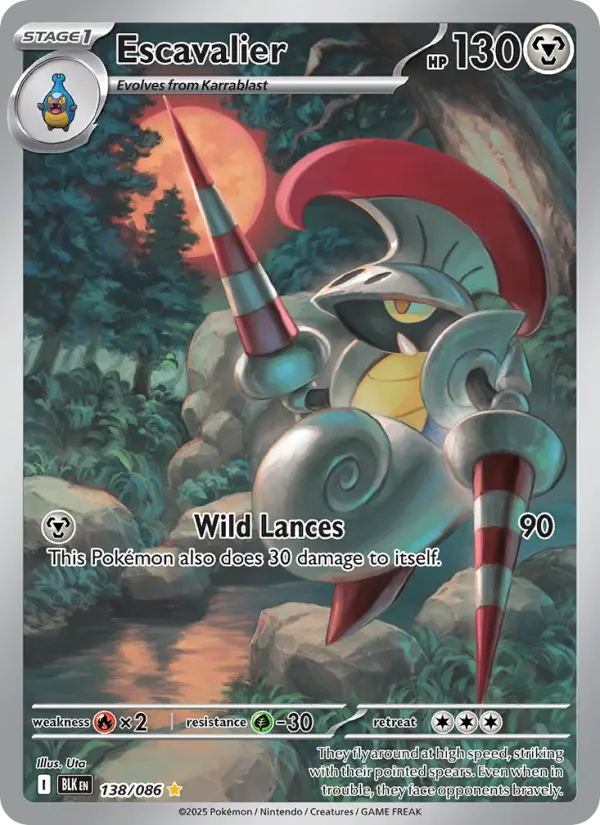 Escavalier, Pokémon card