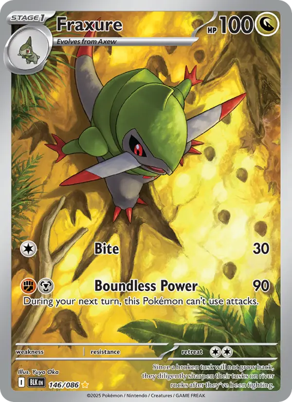 Fraxure, Pokémon card