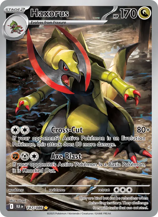 Haxorus, Pokémon card