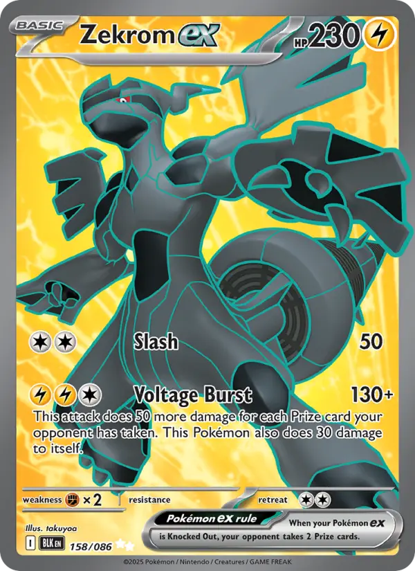 Zekrom ex, Pokémon card