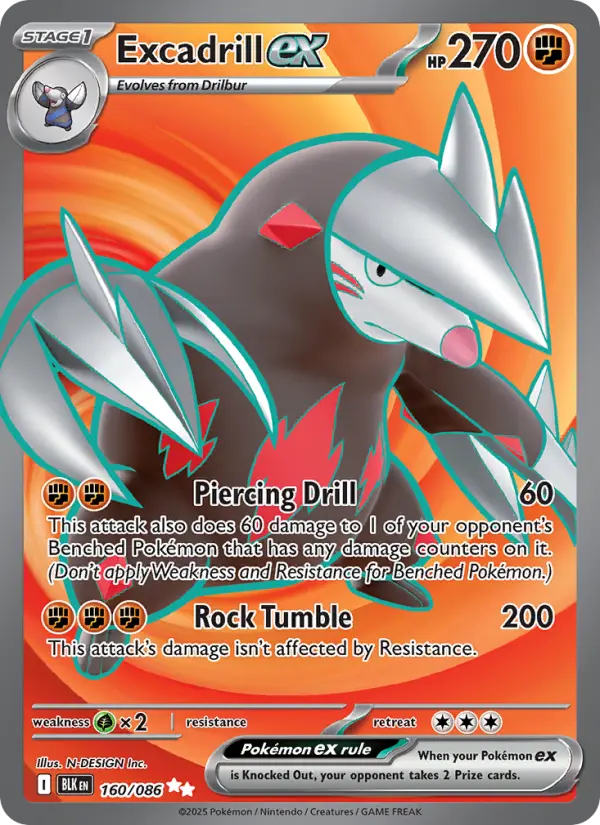 Excadrill ex, Pokémon card