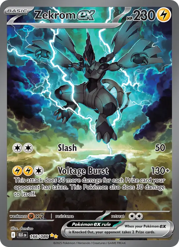 Zekrom ex, Pokémon card