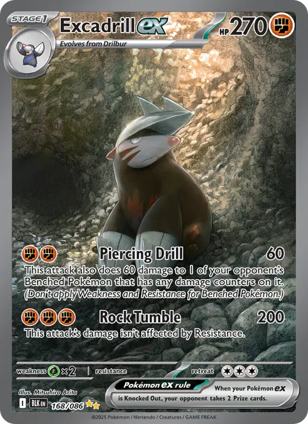 Excadrill ex, Pokémon card