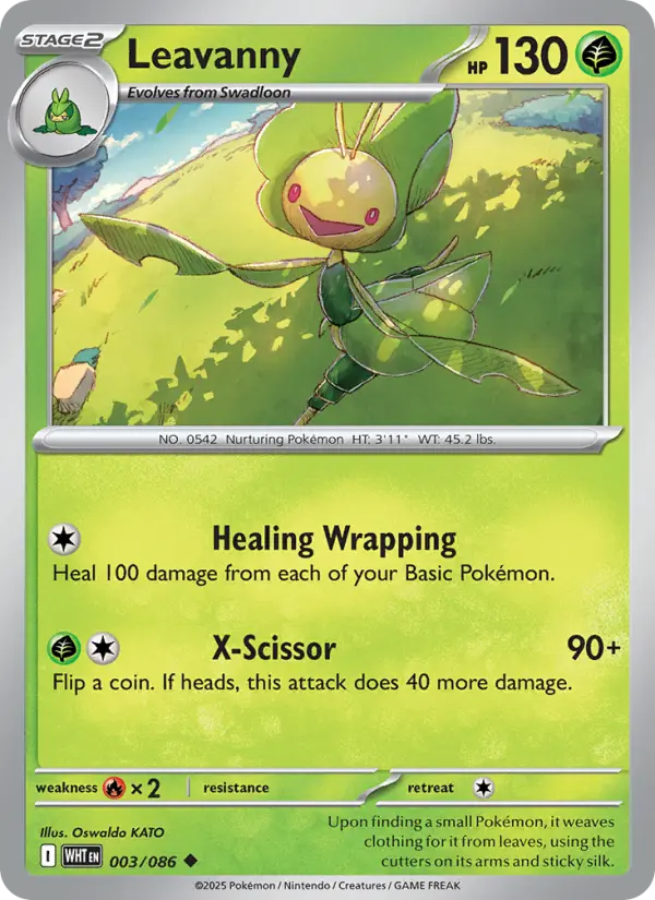 Leavanny, Pokémon card