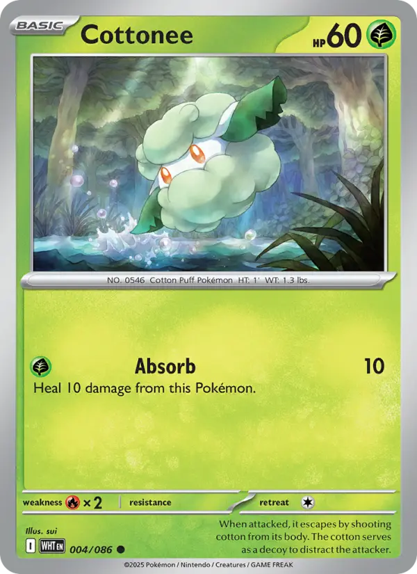 Cottonee, Pokémon card