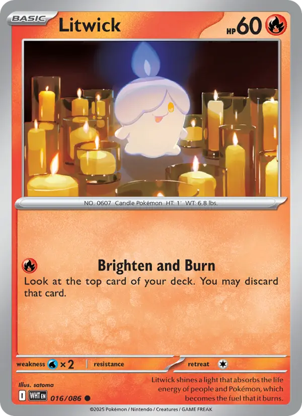 Litwick, Pokémon card