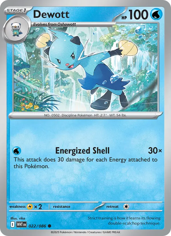 Dewott, Pokémon card