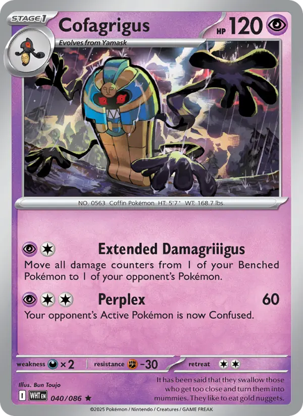Cofagrigus, Pokémon card