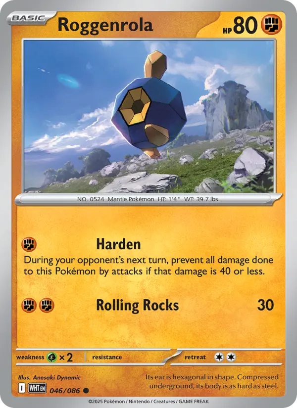 Roggenrola, Pokémon card